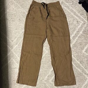 Zara Women’s Tan linen pants
